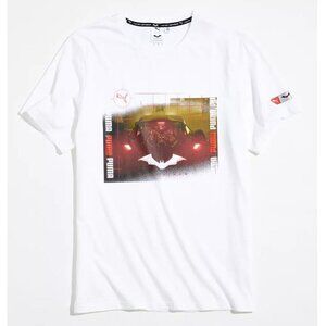 Puma Batman Graphic White Tee Unisex Sz XL/XXL